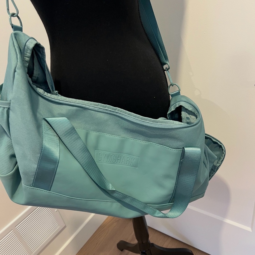 Gymshark Teal Duffel Travel Bag